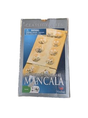 Mancala Solid Wood Folding Board Game By Cardinal Family Game Thanksgiving